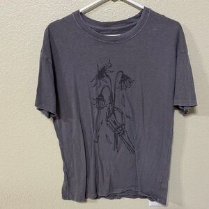 American Eagle Outfitters Charcoal Graphic Tee